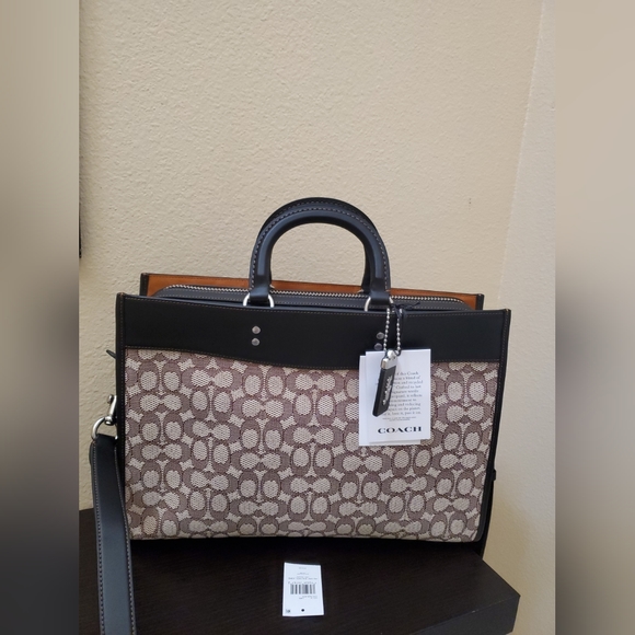 Coach  Rogue Breif In Signature Textile Jacquard - Picture 7 of 16